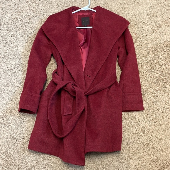 The Limited wool blend red front tie jacket - Picture 3 of 10